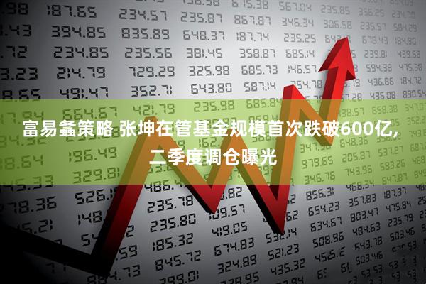 富易螽策略 张坤在管基金规模首次跌破600亿, 二季度调仓曝光